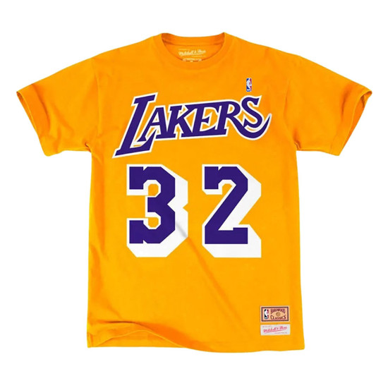 Mitchell & Ness Ανδρική κοντομάνικη μπλούζα Los Angeles Lakers - Magic Johnson Tee